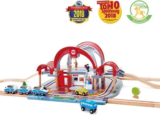 Hape - Grand City Station - Houten Treinset 14 Hape - Grand City Station - Houten Treinset - Afbeelding 14