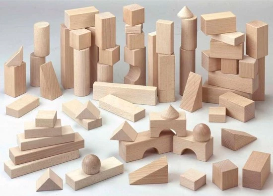 Haba Blokken Blokken Modern Groot Basispakket - 60 Blokken 3 Haba Blokken Blokken Modern Groot Basispakket - 60 Blokken - Afbeelding 3