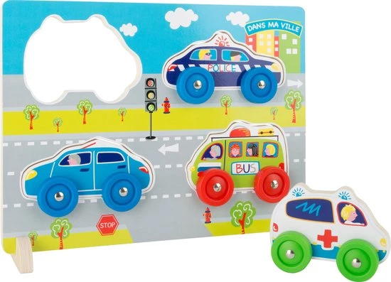 Small Foot Company 3D Puzzel Auto's - Houten Speelgoed Auto 1 Small Foot Company 3D Puzzel Auto's - Houten Speelgoed Auto