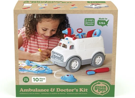 Green Toys Ambulance & Doctor's Kit 3 Green Toys Ambulance & Doctor's Kit - Afbeelding 3