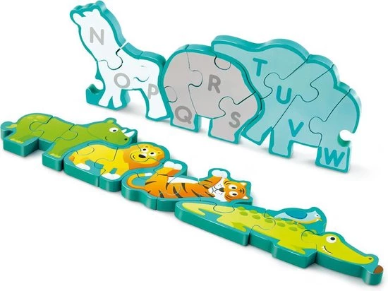 Hape Vormenpuzzel Dieren En Alfabet Hout 78 Cm 26-delig 8 Hape Vormenpuzzel Dieren En Alfabet Hout 78 Cm 26-delig - Afbeelding 8