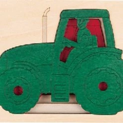 Hape Vormenpuzzel Five Tractors Junior Hout 6-delig