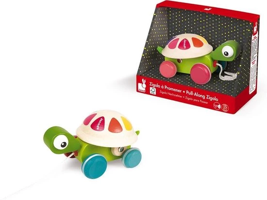 Janod Zigolos - Trekfiguur Schildpad 4 Janod Zigolos - Trekfiguur Schildpad - Afbeelding 4