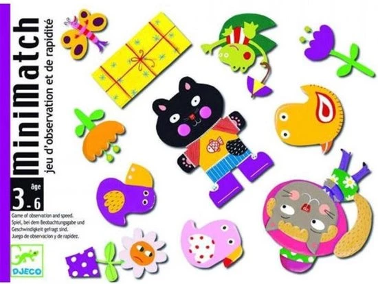 Djeco - Kaartspel Mini Match - 3-6j 1 Djeco - Kaartspel Mini Match - 3-6j