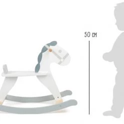 Merkloos Hobbelpaard Skandi Junior Hout 70 Cm Wit/grijs -Duurzamer-speelgoed Winkel 550x415 18