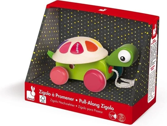 Janod Zigolos - Trekfiguur Schildpad 5 Janod Zigolos - Trekfiguur Schildpad - Afbeelding 5