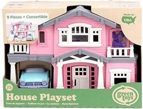 Green Toys - Huis Speelset Roze 2 Green Toys - Huis Speelset Roze - Afbeelding 2