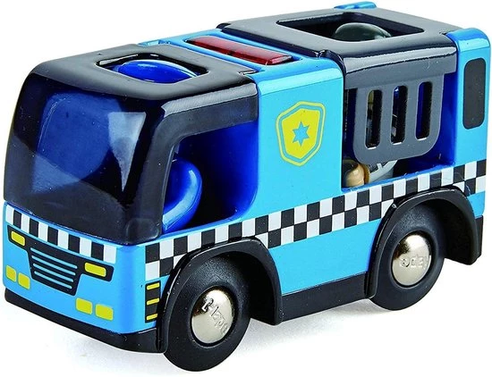 Hape Politieauto Met Sirene Hout 9,5 Cm 7 Hape Politieauto Met Sirene Hout 9,5 Cm - Afbeelding 7