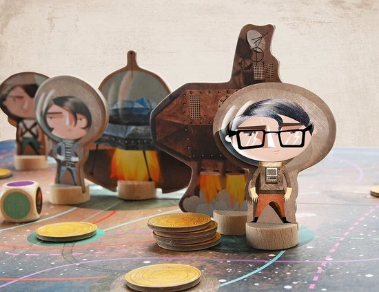 Marbushka - Ecologisch Bordspel - Ruimte Piraten - Kinder En Familie Gezelschapsspel - Fairtrade 3 Marbushka - Ecologisch Bordspel - Ruimte Piraten - Kinder En Familie Gezelschapsspel - Fairtrade - Afbeelding 3