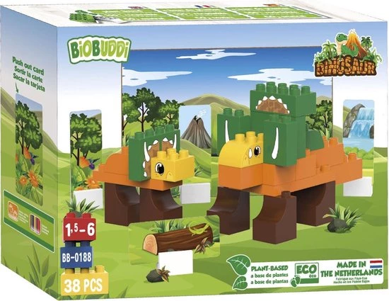 Biobuddi Dinosaurussen Triceratops BB-0188 5 Biobuddi Dinosaurussen Triceratops BB-0188 - Afbeelding 5