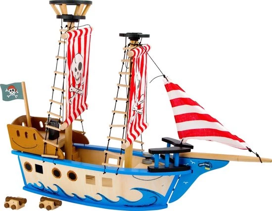 Small Foot Company Small Foot Piratenschip Jack Hout Rood 67 X 52 Cm 1 Small Foot Company Small Foot Piratenschip Jack Hout Rood 67 X 52 Cm