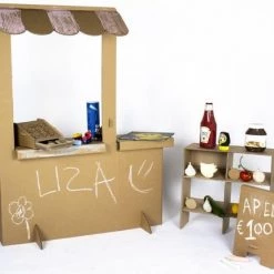 Kartonnen Speelgoed Winkeltje - Sinterklaas Cadeau - Hobbykarton - KarTent -Duurzamer-speelgoed Winkel 550x431 9