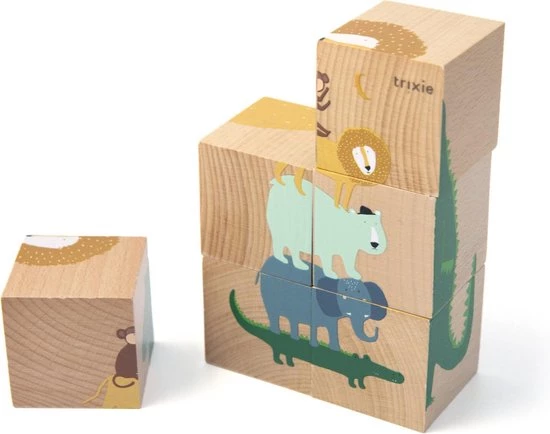 Houten Puzzel Blokken | Trixie 1 Houten Puzzel Blokken | Trixie