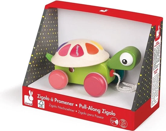 Janod Zigolos - Trekfiguur Schildpad 6 Janod Zigolos - Trekfiguur Schildpad - Afbeelding 6