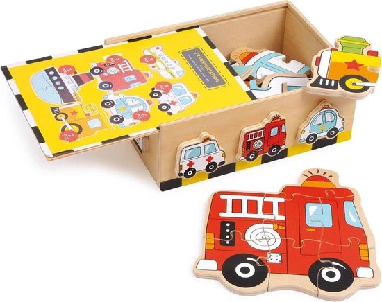 Small Foot Company Small Foot - Vehicles Puzzle Box 1 Small Foot Company Small Foot - Vehicles Puzzle Box