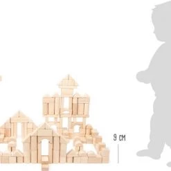 Small Foot Company Small Foot - Natural Wooden Building Blocks, Pack Of 200 In Bag -Duurzamer-speelgoed Winkel 550x441 7