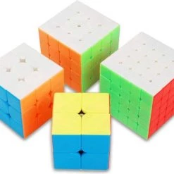 Puzzelkubus ? 2x2, 3x3, 4x4, 5x5 - Extra 3x3 Puzzelkubus - Rubiks Cube - MoYu Speed Cube - Gratis 5x Cubestands - Complete Set -Duurzamer-speelgoed Winkel 550x448