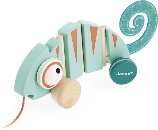 Janod Tropik - Trekfiguur Kameleon 5 Janod Tropik - Trekfiguur Kameleon - Afbeelding 5