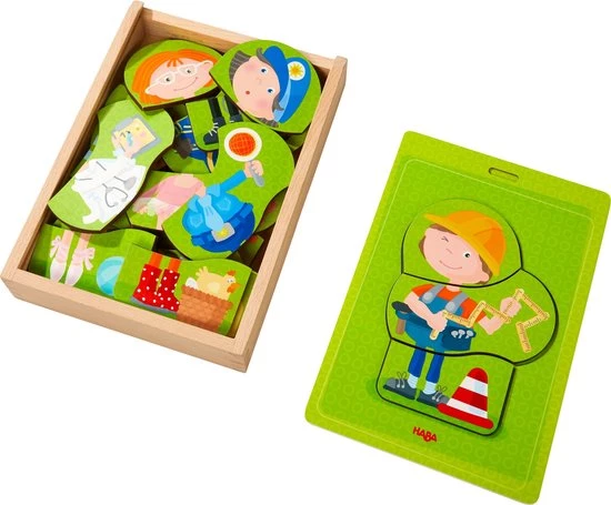 Haba Houten Puzzel Beroepenmix 24 Stukjes 1 Haba Houten Puzzel Beroepenmix 24 Stukjes