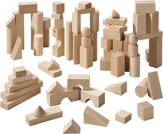 Haba Blokken Blokken Modern Groot Basispakket - 60 Blokken 6 Haba Blokken Blokken Modern Groot Basispakket - 60 Blokken - Afbeelding 6