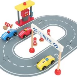 Small Foot Company Houten Racebaan Met Speelset - Geel