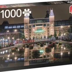 Jumbo Premium Collection Puzzel Amsterdam Rijksmuseum By Night - Legpuzzel - 1000 Stukjes -Duurzamer-speelgoed Winkel 550x458 2