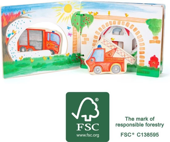 Small Foot Company Small Foot - Picture Book Fire Brigade, Interactive 10 Small Foot Company Small Foot - Picture Book Fire Brigade, Interactive - Afbeelding 10