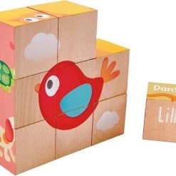 Hape Blokkenpuzzel Pepe & Friends - 9 Blokken