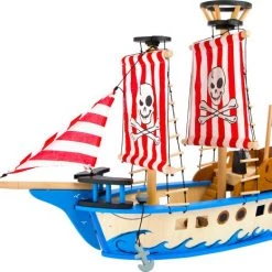 Small Foot Company Small Foot Piratenschip Jack Hout Rood 67 X 52 Cm 7 Small Foot Company Small Foot Piratenschip Jack Hout Rood 67 X 52 Cm -Duurzamer-speelgoed Winkel 550x465