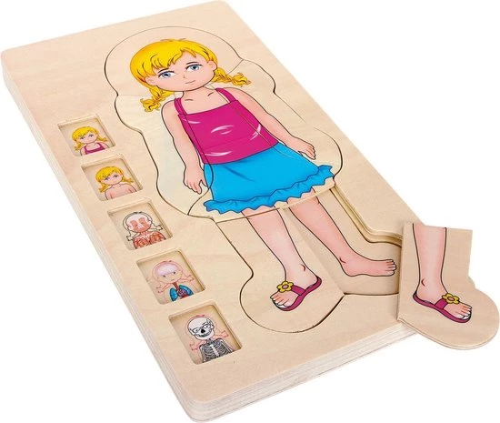 Small Foot Company Small Foot - Layer Puzzle Anatomy Girl 1 Small Foot Company Small Foot - Layer Puzzle Anatomy Girl
