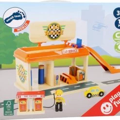 Small Foot Company Small Foot - Auto Repair Shop With Petrol Station -Duurzamer-speelgoed Winkel 550x470 1