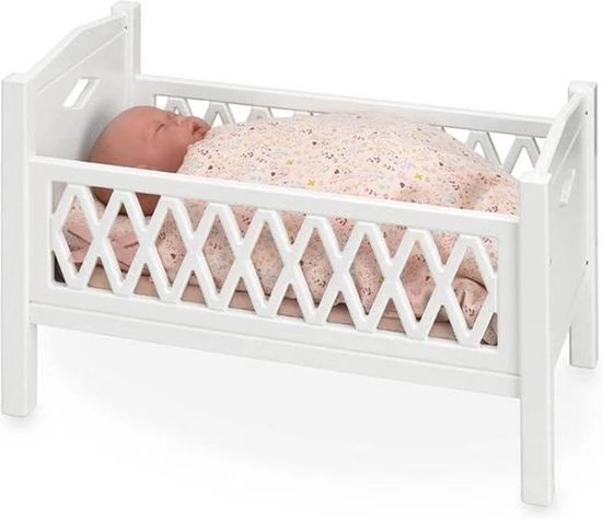 CamCam Copenhagen Camcam Harlequin Poppenbedje Wit 3 CamCam Copenhagen Camcam Harlequin Poppenbedje Wit - Afbeelding 3