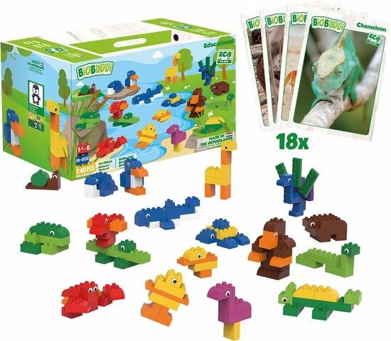 BiOBUDDi BiobBuddi Speelgoed Blokken | 240-delig 8 BiOBUDDi BiobBuddi Speelgoed Blokken | 240-delig - Afbeelding 8
