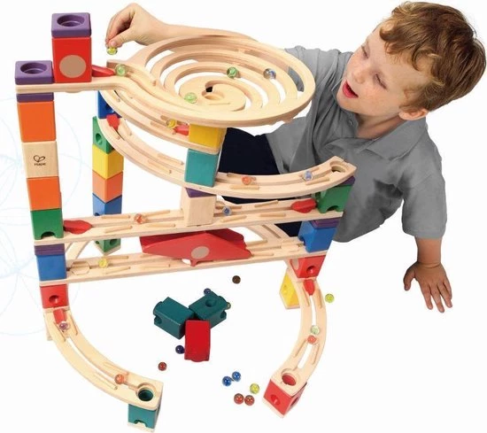 Hape Quadrilla Xcellerator - Houten Knikkerbaan 8 Hape Quadrilla Xcellerator - Houten Knikkerbaan - Afbeelding 8