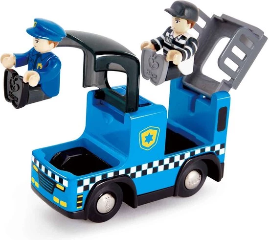 Hape Politieauto Met Sirene Hout 9,5 Cm 4 Hape Politieauto Met Sirene Hout 9,5 Cm - Afbeelding 4