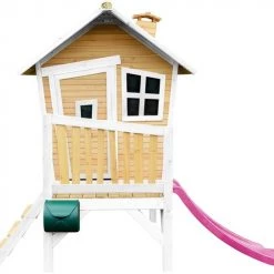AXI Robin Speelhuis In Bruin/Wit - Met Verdieping En Paarse Glijbaan - Speelhuisje Voor De Tuin / Buiten - FSC Hout - Speeltoestel Voor Kinderen 33 AXI Robin Speelhuis In Bruin/Wit - Met Verdieping En Paarse Glijbaan - Speelhuisje Voor De Tuin / Buiten - FSC Hout - Speeltoestel Voor Kinderen -Duurzamer-speelgoed Winkel 550x495 5