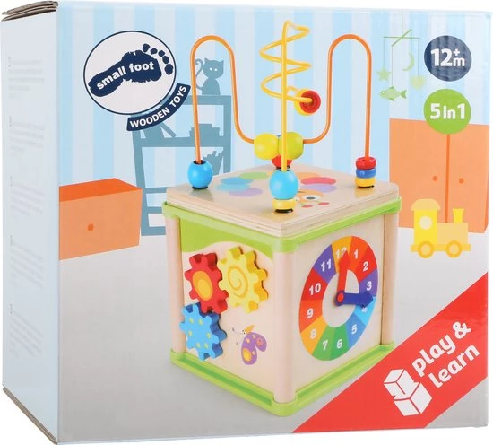Small Foot Company Houten Speelgoed - Kralenspiraal - Small Foot Training Kubus Met Loop Insecten Hout 3 Small Foot Company Houten Speelgoed - Kralenspiraal - Small Foot Training Kubus Met Loop Insecten Hout - Afbeelding 3