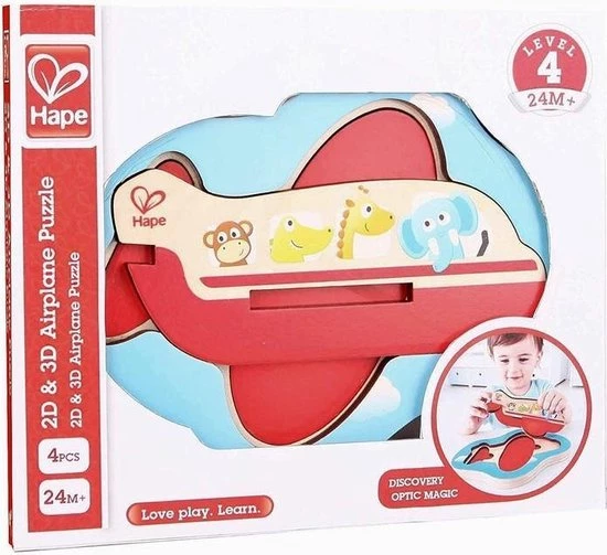 Hape Speelgoed - 3D-Vliegtuig Puzzel 4 Hape Speelgoed - 3D-Vliegtuig Puzzel - Afbeelding 4