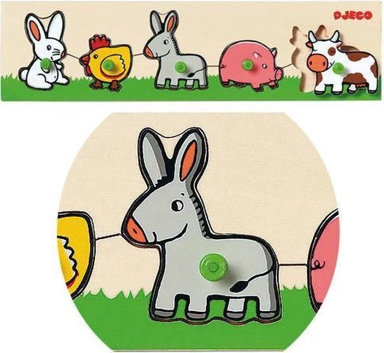 DJECO - Puzzel Farm 'n Co - 5 Stukjes 2 DJECO - Puzzel Farm 'n Co - 5 Stukjes - Afbeelding 2