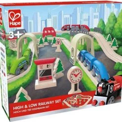 Hape Hoog En Laag Houten Treinset -Duurzamer-speelgoed Winkel 550x507 1