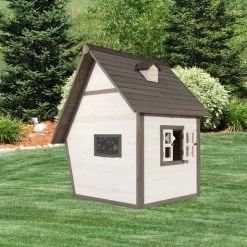 AXI Cabin Speelhuis In Grijs/Wit - Speelhuisje Voor De Tuin / Buiten - FSC Hout - Tuinhuisje Voor Kinderen - 10 Jaar Garantie -Duurzamer-speelgoed Winkel 550x514 3