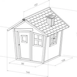 AXI Alice Speelhuis In Bruin/Wit - FSC Hout - Speelhuisje Voor De Tuin / Buiten - Tuinhuisje Voor Kinderen - 10 Jaar Garantie! -Duurzamer-speelgoed Winkel 550x518 9