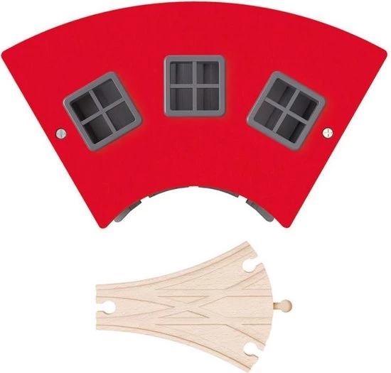 Hape Big Engine Shed E3704 4 Hape Big Engine Shed E3704 - Afbeelding 4