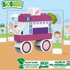 BiOBUDDi Plantaardig Bouwspeelgoed IJscokar - 27-delig -Duurzamer-speelgoed Winkel 550x526 14