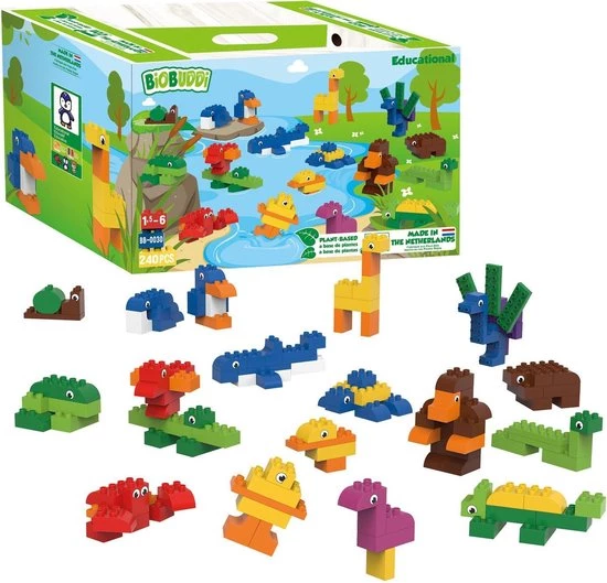 BiOBUDDi BiobBuddi Speelgoed Blokken | 240-delig 6 BiOBUDDi BiobBuddi Speelgoed Blokken | 240-delig - Afbeelding 6