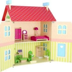 Small Foot Company Poppenhuis - Verwijderbaar Dak - Houten Speelgoed Vanaf 3 Jaar -Duurzamer-speelgoed Winkel 550x531 8