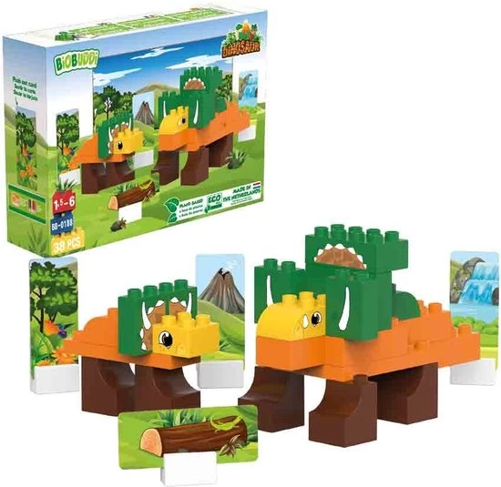 Biobuddi Dinosaurussen Triceratops BB-0188 2 Biobuddi Dinosaurussen Triceratops BB-0188 - Afbeelding 2