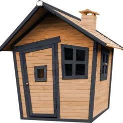 AXI Alice Speelhuis In Bruin/Antraciet - FSC Hout - Speelhuisje Voor De Tuin / Buiten - Tuinhuisje Voor Kinderen - 10 Jaar Garantie!