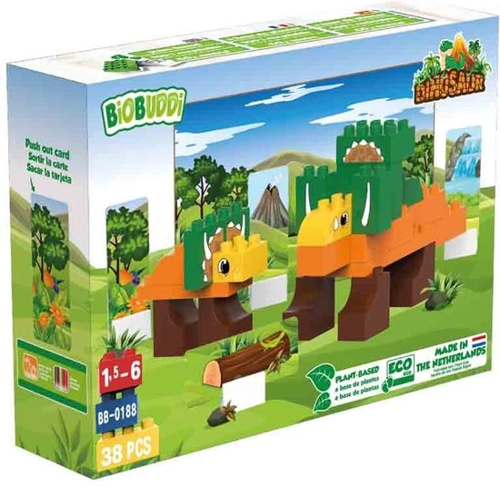 Biobuddi Dinosaurussen Triceratops BB-0188 3 Biobuddi Dinosaurussen Triceratops BB-0188 - Afbeelding 3