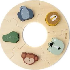 Trixie Vormenpuzzel Junior 21 X 2 Cm Hout Naturel 10-delig